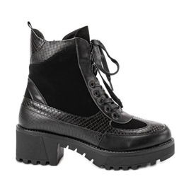 Černá Černá Vel ploché podpatky černý