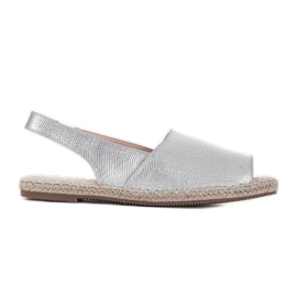 Sandály espadrilky Dulce stříbrné stříbro