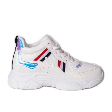 Bílé ošklivé boty na robustní podrážce Lexi bílý vícebarevný