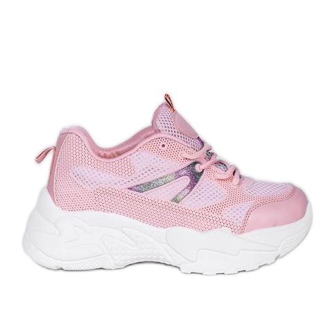 Růžové tenisky na robustních podrážkách Alice růžový Růžové tenisky na robustních podrážkách Alice růžový