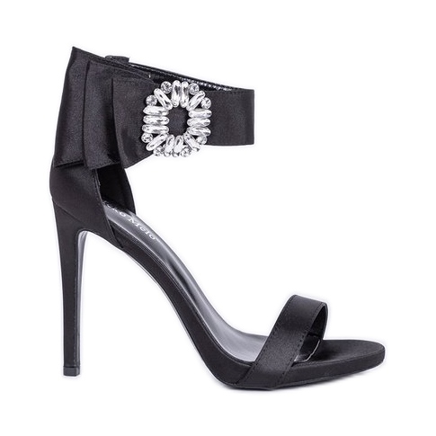 Černé sandály na vysokém podpatku Amelia černá