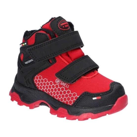 American Club Softshel Sports Softshies Societure s červeno-černou membránou červené