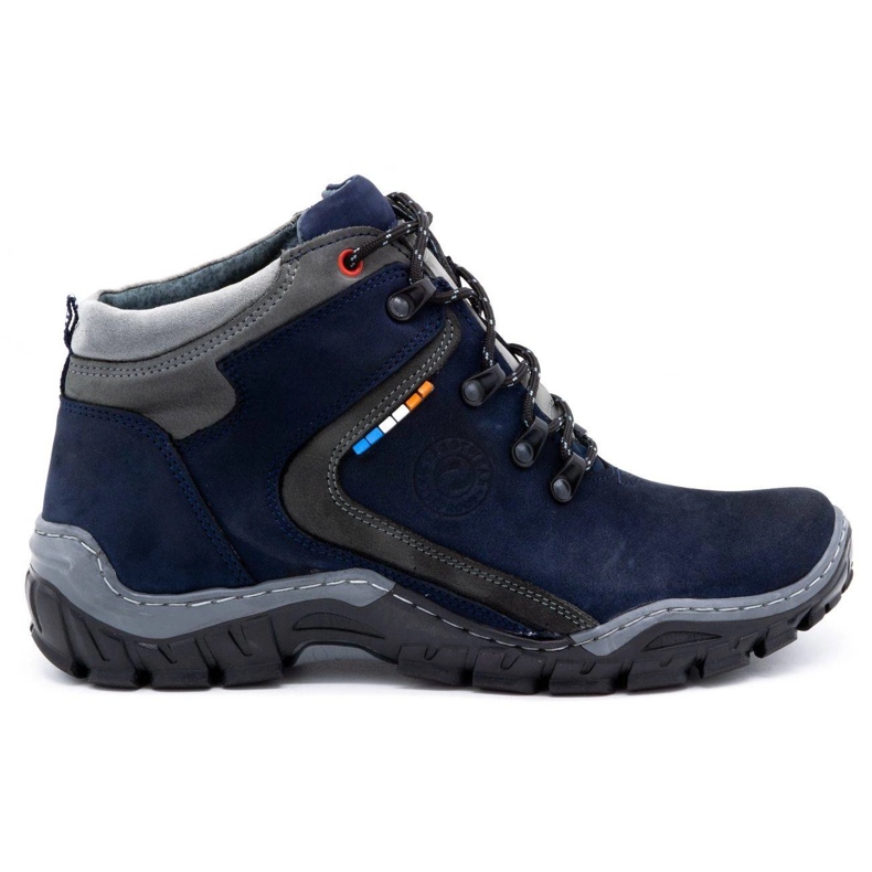 Olivier Pánské zimní boty 129 Navy blue modrý