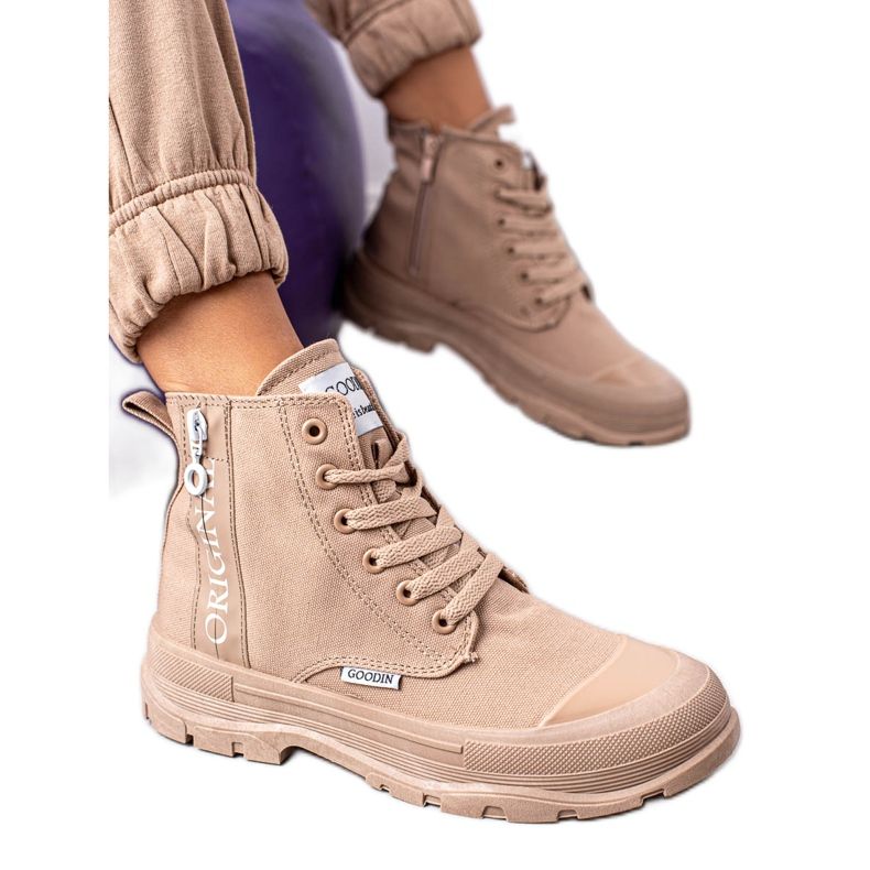 Goodin Originální vysoké tenisky béžový