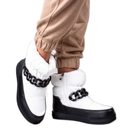 S. BARSKI Sněhule s řetězem S.BARSKI bílý černý