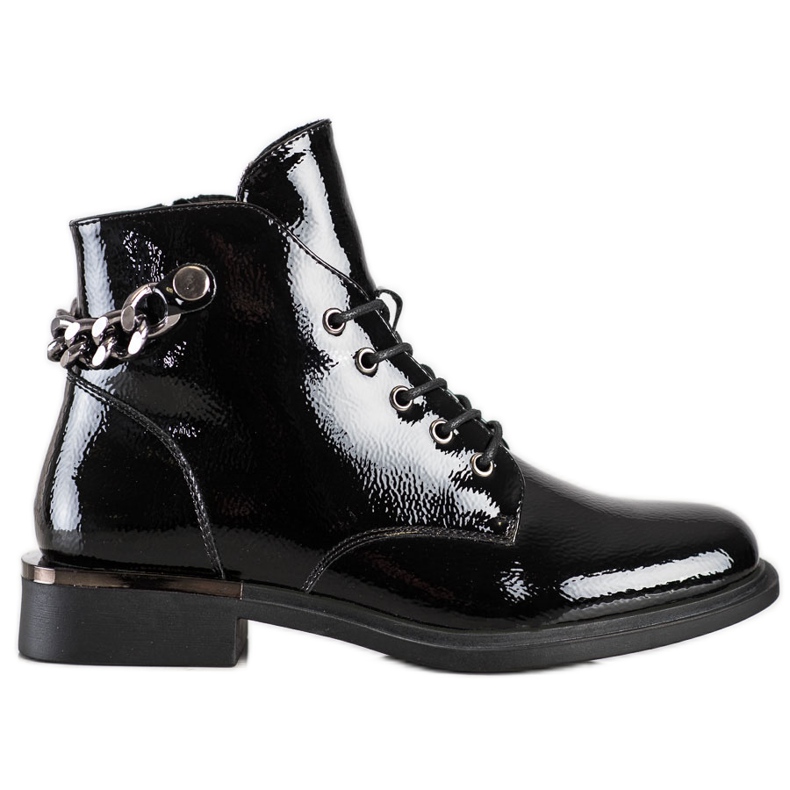 Elegantní lakované boty od Sergio Leone černá
