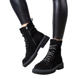 Goodin Suede Trapper Boots černý