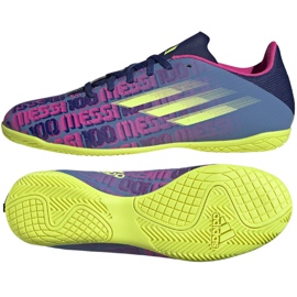 Kopačky Adidas X Speedflow Messi.4 In M FY6921 námořnická modrá vícebarevná námořnická modř