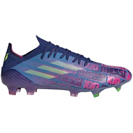 Kopačky Adidas X Speedflow Messi.1 Fg M FY6879 vícebarevný modrý Kopačky Adidas X Speedflow Messi.1 Fg M FY6879 vícebarevný modrý