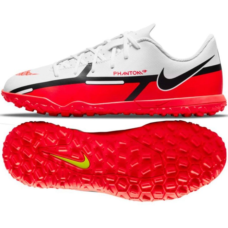 Kopačky Nike Phantom GT2 Club Tf Jr DC0827 167 vícebarevný bílý