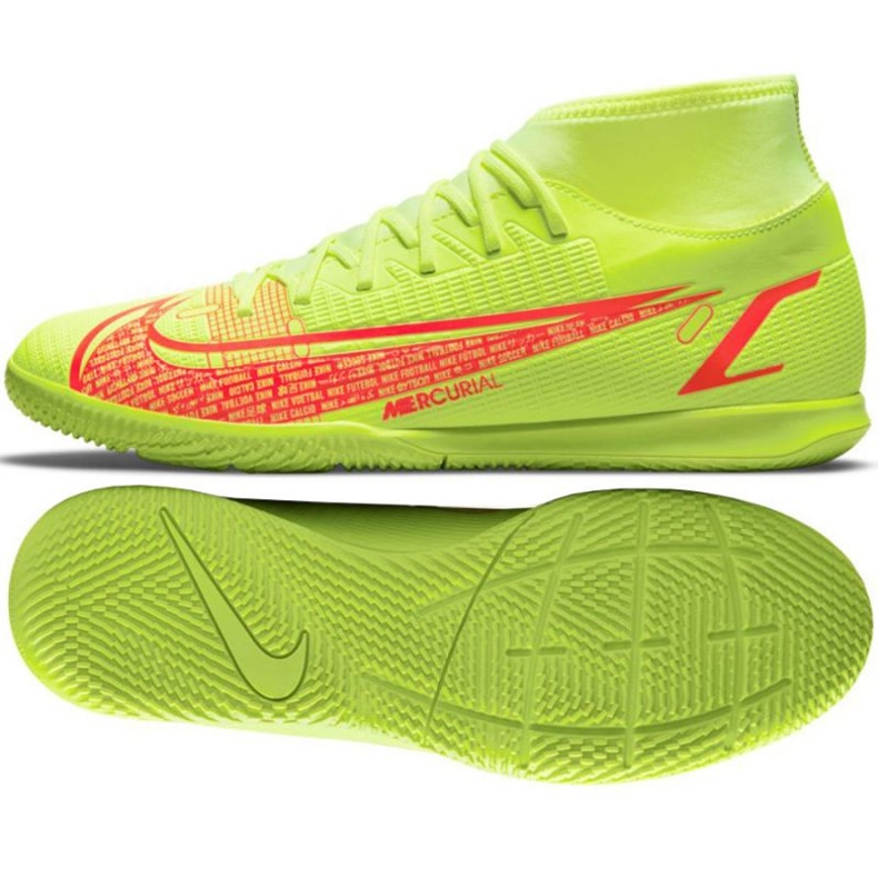 Kopačky Nike Mercurial Superfly 8 Club Ic M CV0954 760 zelená žlutá žluté