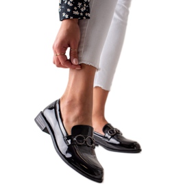 Goodin Lakované mokasíny černý