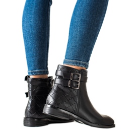 Goodin Černé boty se sponami černý