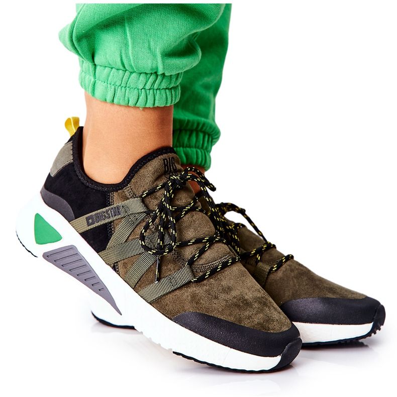 Sportovní obuv Memory Foam Big Star II274308 Khaki černá