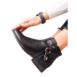 Goodin Boty s prošívanou vložkou černý