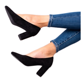 Semišové lodičky VINCEZA černý