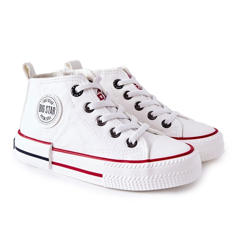 Dětské vysoké tenisky Big Star II374004 White ['bílý'] bílý