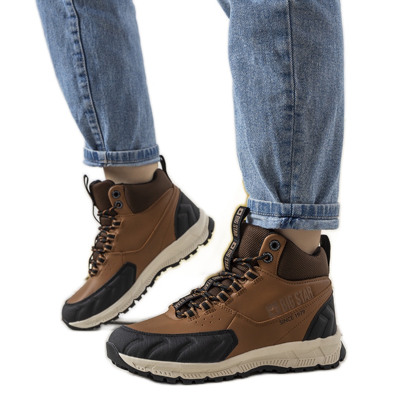 Hnědé trekové boty Big Star Ivanna hnědý