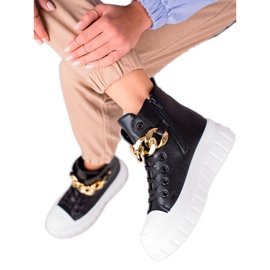 Seastar Vysoké tenisky s řetízkem černý