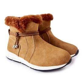 Dětské sněhule Big Star BB374058BS Camel hnědý
