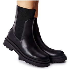 Vinceza Dámské teplé kozačky Black Nikiera černá