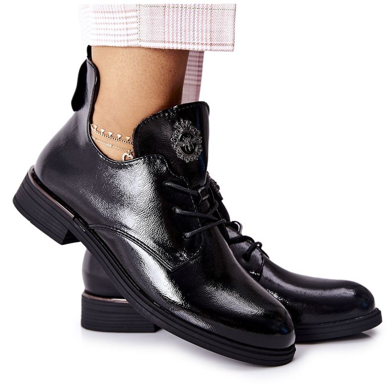 Lakované boty Sergio Leone Warmed PB262 Black černá