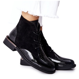 Semišové teplé boty Sergio Leone BT401 Black černý