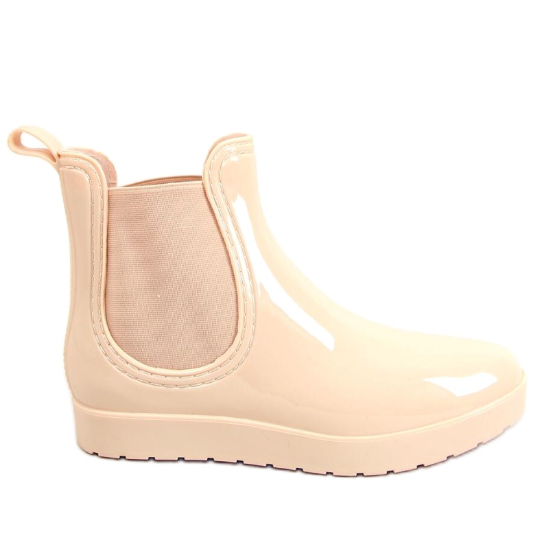 Boty Galoshes Jodhpur Lubu Beige béžový