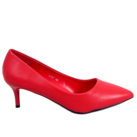 Lodičky na nízkém podpatku Kate Red červený