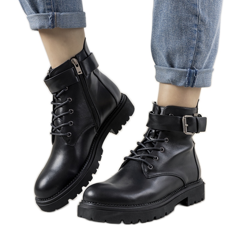 Dámské kozačky Black Cross Jeans Amadis černá