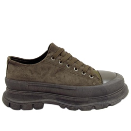 Tenisky na vysoké podrážce Lily Green zelená