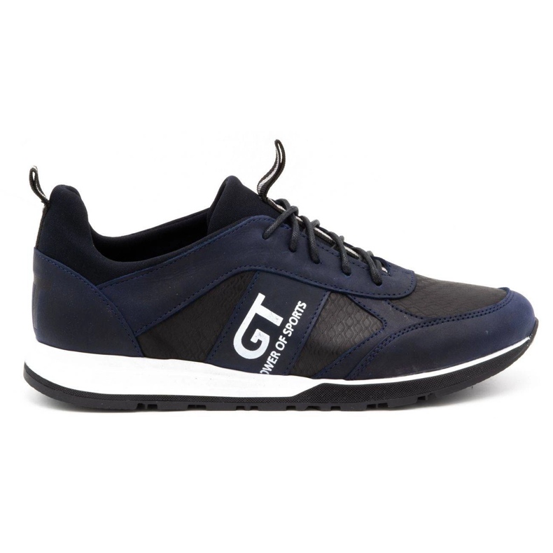 Polbut Pánská ležérní kožená obuv 2111PLB námořnická modrá