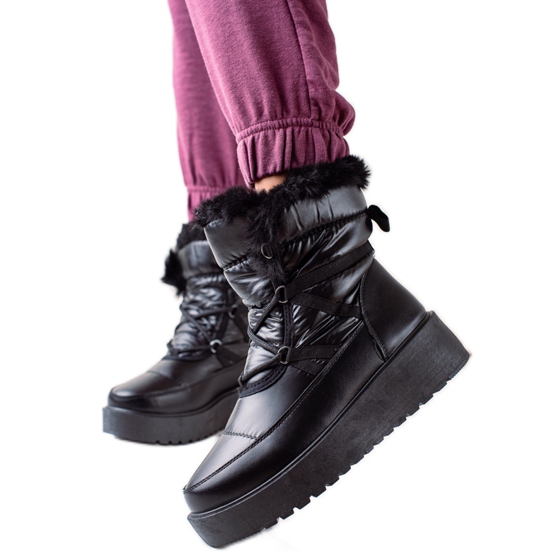 S. BARSKI Czarne Śniegowce S.BARSKI černá