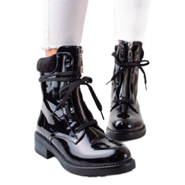 TRENDI Lakovaní módní pracovníci černý