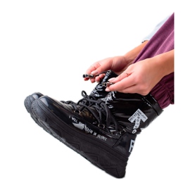 Třpytivé sněhové boty VINCEZA černý