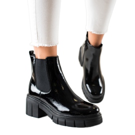 Filippo Lakované módní boty černý