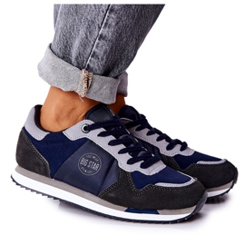 Sportovní obuv Big Star GG274A056 Navy Blue-Grey námořnická modř šedá