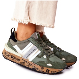 Dámská sportovní obuv Big Star II274299 Khaki zelený