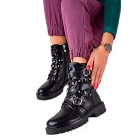 TRENDI Černí dělníci s kamínky černý