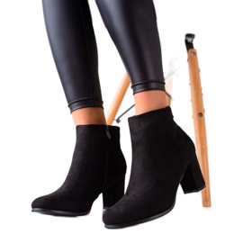 TRENDI Neformální semišové boty černý