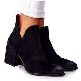 POTOCKI Klasické boty s černým zipem Veriane