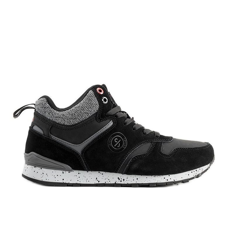 Pánské černé tenisky Cross Jeans Merle černá šedá