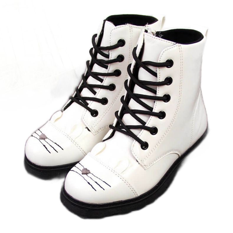 Bílé boty pro dívky zateplené Jr EVE319B bílý