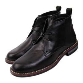 Kožené zateplené boty T.Sokolski W SCA141 černé bílý černá