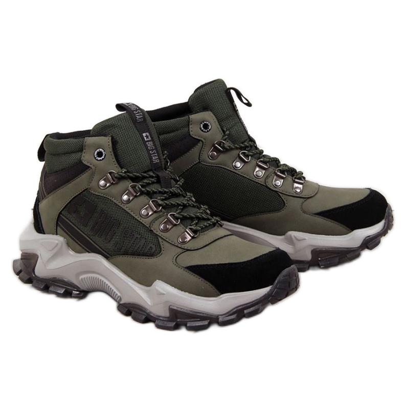 Khaki boty Big Star M INT1625A zelená