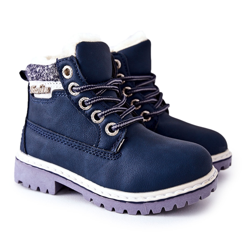 PH1 Teplé dětské lapače s kožešinou Navy Blue Estee námořnická modrá