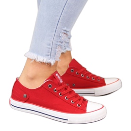Červené boty Big Star W DD274339 bílý červený