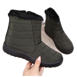 News Nepromokavé sněhové boty se zipem Novinky W EVE181D khaki černý