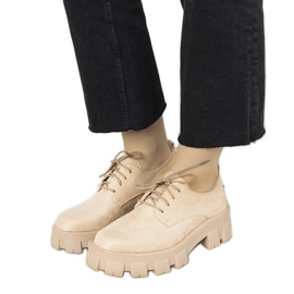 Béžové boty se silnou podrážkou Melisande béžový