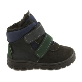 Chlapcovy boty s nepromokavou membránou Mazurek 1360 Black and Navy Blue černý